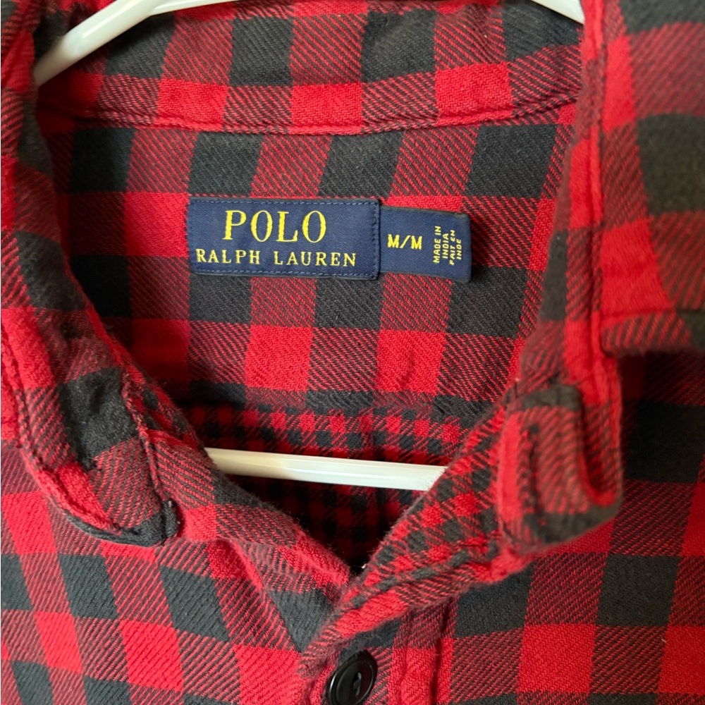 Polo Ralph Lauren Red and Black Plaid Shirt